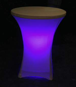 led cocktail table